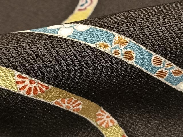 平和屋着物●訪問着 友禅 組紐文様 金糸 金彩 正絹 逸品 AABD8788fy