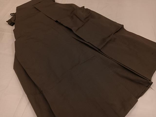 平和屋着物●男性 馬乗り袴 縞 正絹 逸品 AABD8824ph