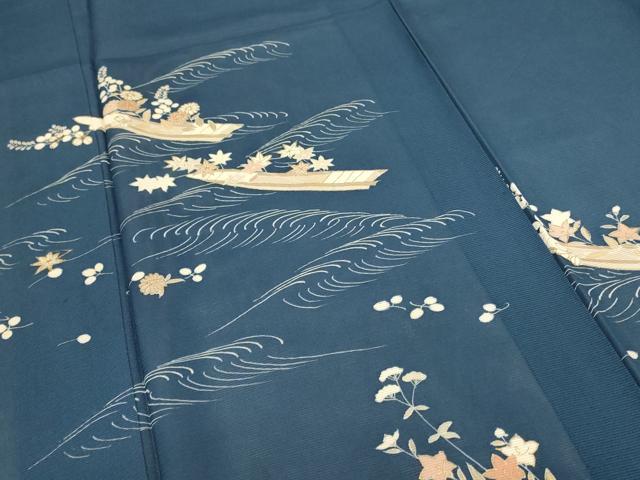 平和屋着物*夏物 訪問着 絽 筏草花文 金彩 正絹 逸品 AABD8882jd