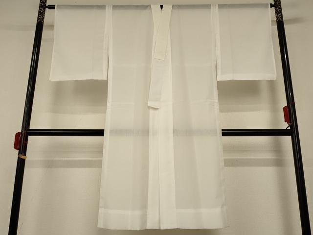 平和屋着物*夏物 長襦袢 絽 白色 洗える着物 AABD8941jd
