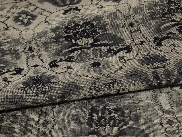 平和屋着物*夏物 紗紬 幾何学文様 正絹 逸品 AABD8964jd