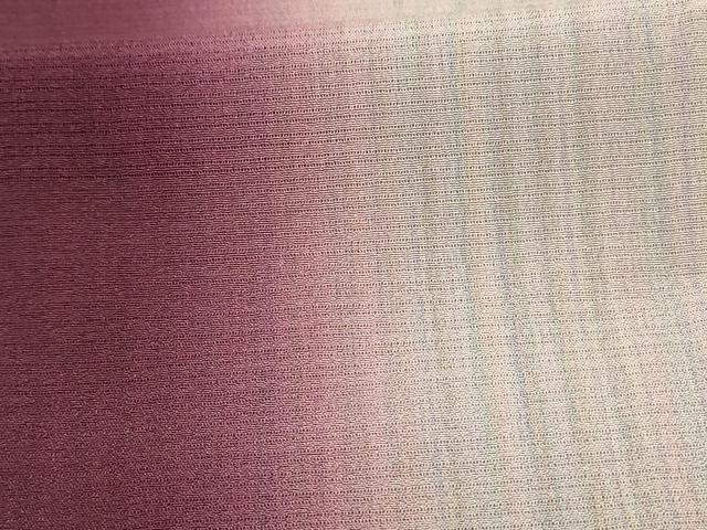 平和屋着物*夏物 訪問着 絽 縞 暈し染め 正絹 逸品 AABD8996jd