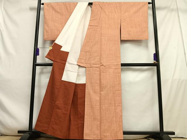 平和屋着物■上質な紬 霞文 正絹 逸品 AABD9096oa