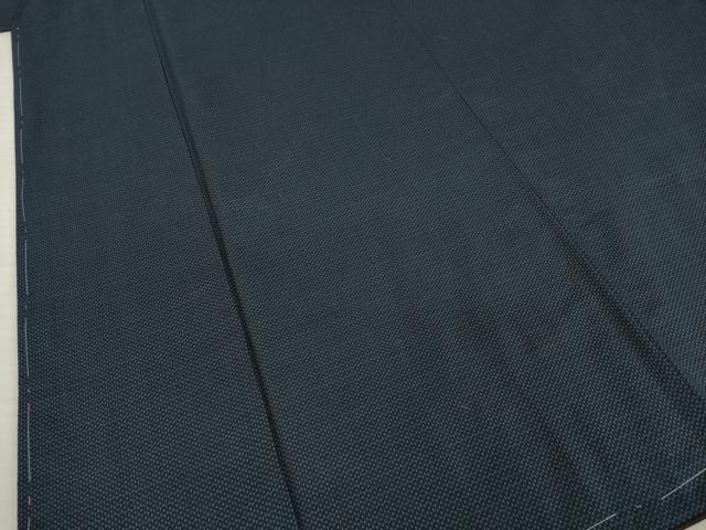 平和屋着物●男性 紬 アンサンブル 亀甲文 正絹 逸品 未使用 AABD9328ck