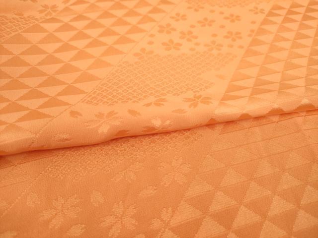 平和屋着物●長襦袢 無双仕立て 絞り 斜縞花地紋 正絹 逸品 AABD9386ck