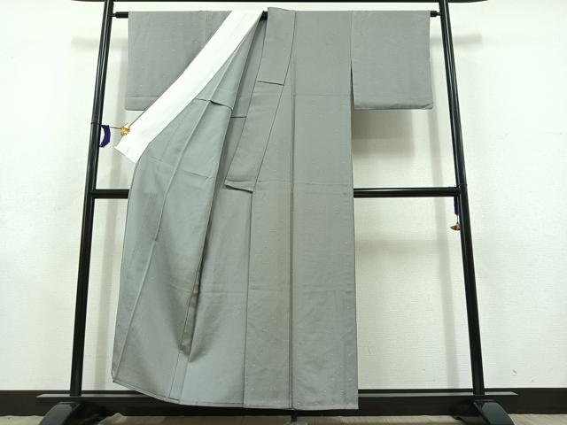 平和屋着物▽上質な小紋 単衣 丸文 正絹 逸品 AABD9420jh