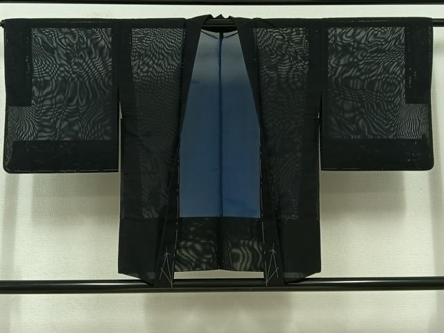平和屋着物▽羽織 スリーシーズン 春夏秋 塵除け 舞蝶文 正絹 逸品 AABD9422jh