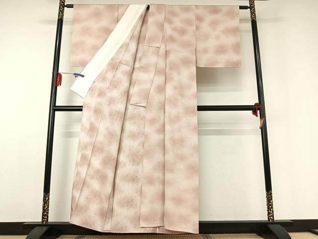 平和屋着物▽上質な小紋 単衣 宝尽くし地紋 暈し染め 高島屋扱い 正絹 逸品 未使用 AABD9453jh