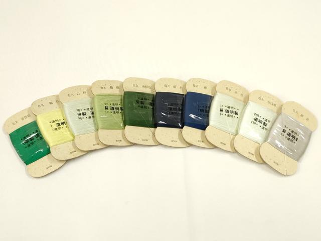 平和屋着物●貴重 有職組紐道明 絹糸 色名見本 一の箱 宮内庁御用 国立博物館御用 東京芸術大学御用 逸品 未使用 AABD9688ay