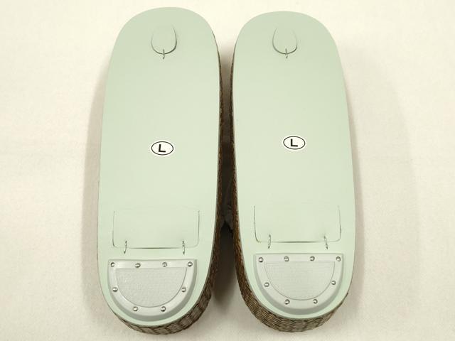 平和屋着物●和装小物 草履 網代 鼻緒:琥珀織 逸品 AABD9718ay