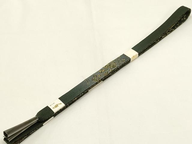 平和屋本店●和装小物 帯締め・帯揚げセット 高麗組 綾出し 横段文 金糸 丹後ちりめん 正絹 逸品 未使用 AABD9754ay
