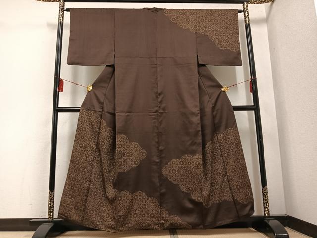 平和屋着物●訪問着 雲取り吉祥花文 金彩 正絹 逸品 AABD9854ph