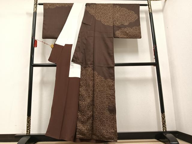 平和屋着物●訪問着 雲取り吉祥花文 金彩 正絹 逸品 AABD9854ph