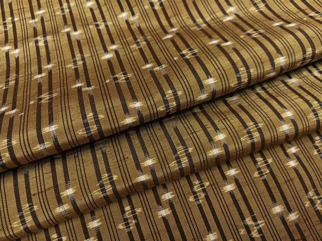 平和屋着物●本場琉球絣 紬 正絹 逸品 AABD9873ph