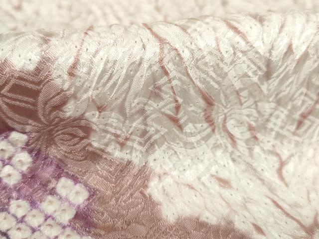 平和屋着物●名門 藤娘きぬたや・総絞り 訪問着 花尽くし 正絹 逸品 AABD9898ck