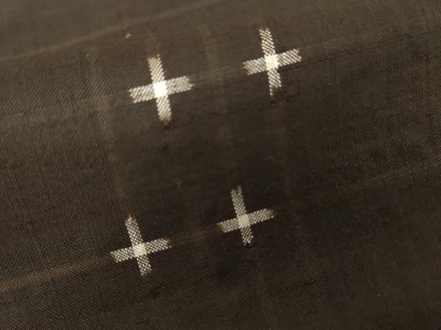 平和屋着物●上質な紬 十字 正絹 逸品 AABE0023cs