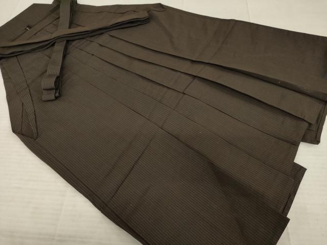 平和屋着物●男性 馬乗り袴 縞 正絹 逸品 AABE0284ck