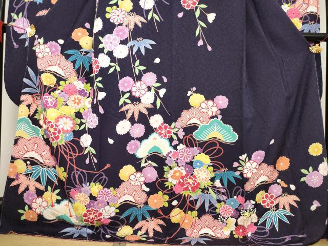平和屋着物●豪華振袖 吉祥花束文 正絹 逸品 未使用 AABE0286ck