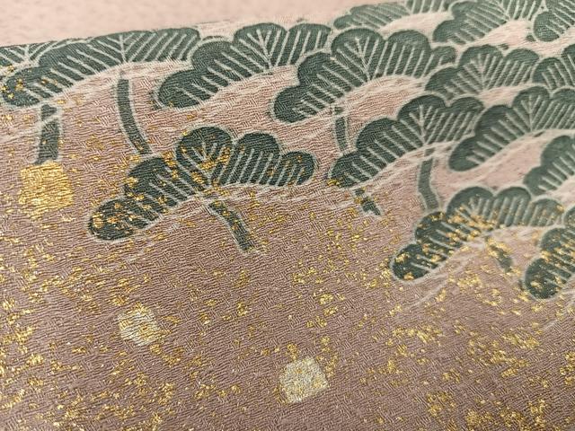 平和屋着物■訪問着 松文 暈し染め 金彩 正絹 逸品 AABE0354oa