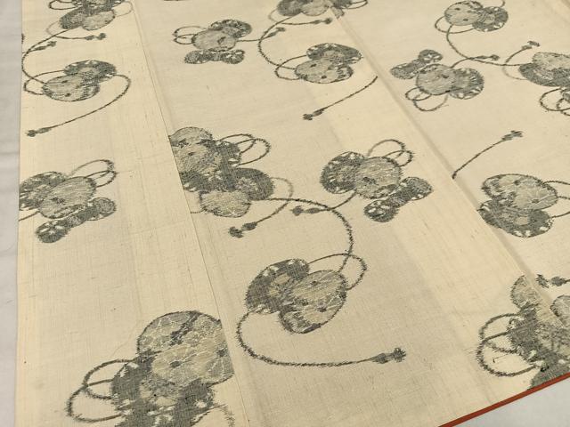 平和屋着物■小千谷紬 鼓文 正絹 逸品 AABE0364oa