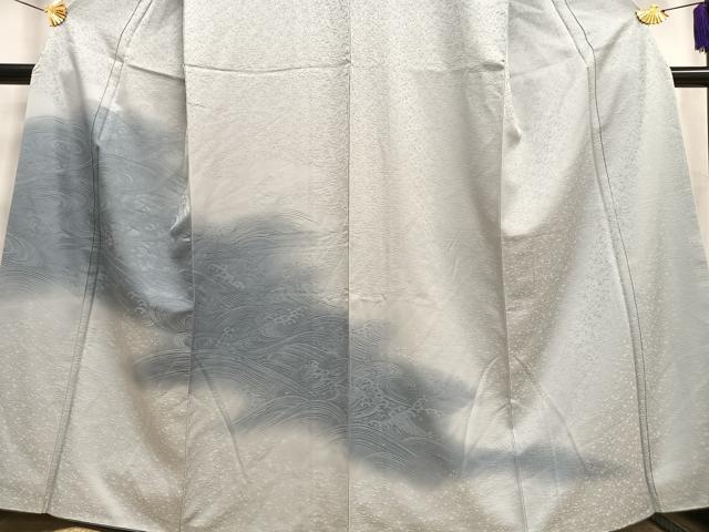 平和屋着物■訪問着 立波地紋 暈し染め 正絹 逸品 AABE0512oa