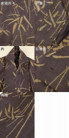 平和屋着物*夏物 紗紬 笹竹文 正絹 逸品 AABE0672jd