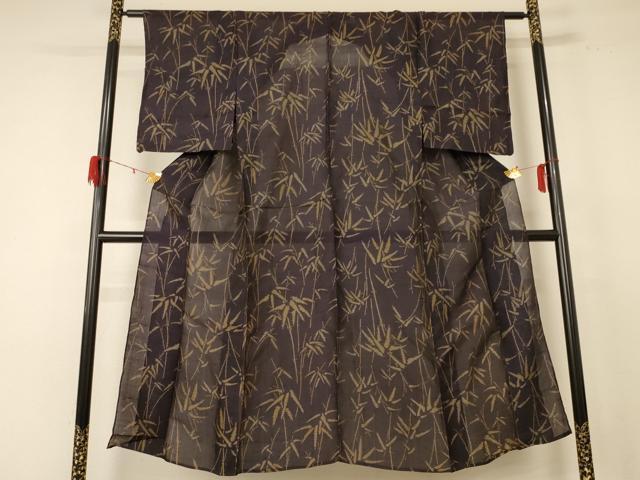 平和屋着物*夏物 紗紬 笹竹文 正絹 逸品 AABE0672jd