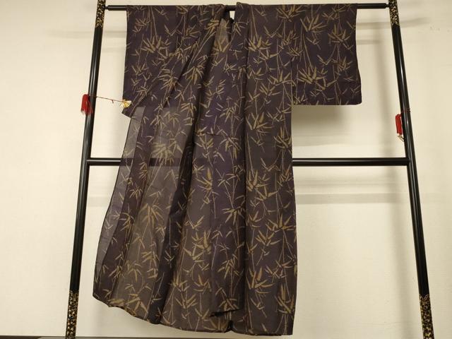 平和屋着物*夏物 紗紬 笹竹文 正絹 逸品 AABE0672jd