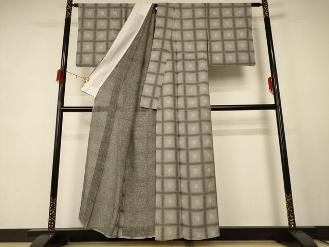 平和屋着物*夏物 江戸小紋 絽 行儀 正絹 逸品 AABE0673jd