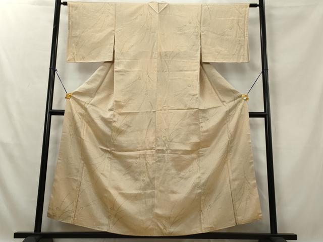 平和屋着物■上質な小紋 草花文 正絹 逸品 AABE0997tn