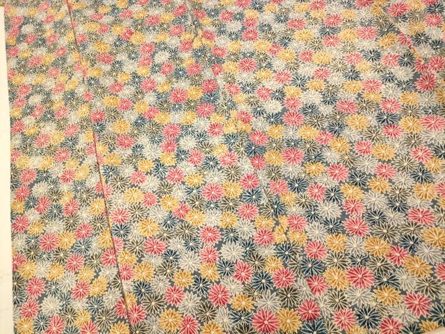 平和屋着物■上質な小紋 舞花文 正絹 逸品 AABE1134fw