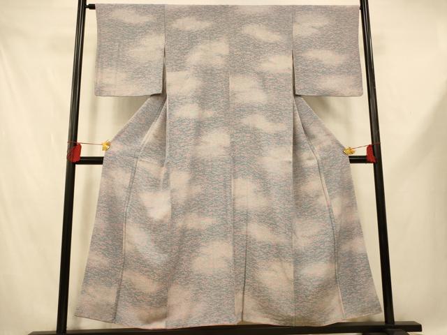 平和屋着物■江戸小紋 寄せ小紋柄 暈し染め 正絹 逸品 AABE1154fw