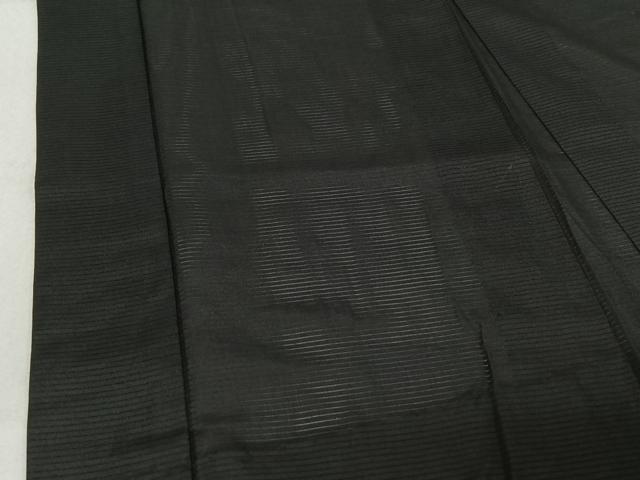 平和屋着物▽男性 羽織 スリーシーズン 春夏秋 塵除け 暗黒色 黒地 正絹 逸品 AABE1188jh