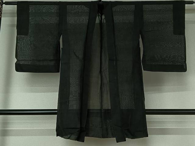 平和屋着物▽羽織　スリーシーズン　春夏秋　塵除け　暗黒色　AABE1200jh 平和屋着物▽羽織 スリーシーズン 春夏秋 塵除け 暗黒色 AABE1200jh