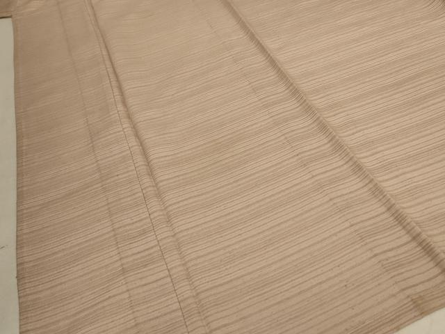 平和屋着物*夏物 銀座きしや 色無地 絽 白茶色 たとう紙付き 正絹 逸品 AABE1293jd