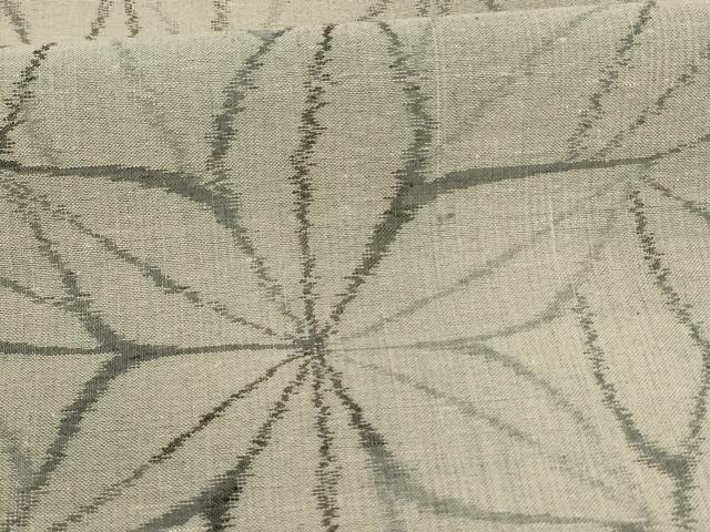 平和屋着物*夏物 紗紬 麻の葉文様 正絹 逸品 AABE1303jd