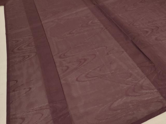 平和屋着物*夏物 色無地 絽 流水紋紗 濃色 正絹 逸品 AABE1321jd