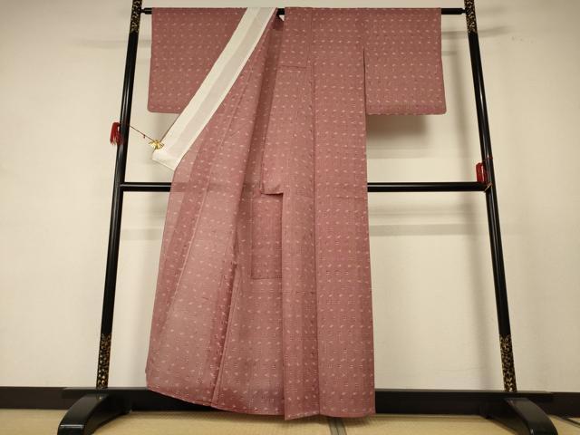 平和屋着物*夏物 紗紬 絣文 正絹 逸品 AABE1324jd
