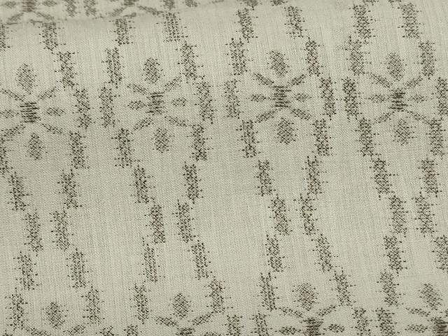 平和屋着物*夏物 小紋 紗 立涌文 洗える着物 AABE1332jd