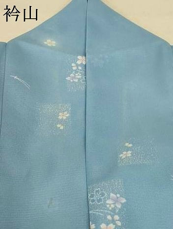 平和屋着物*夏物 小紋 絽 草花文 暈し染め やまと誂製 洗える着物 AABE1351jd