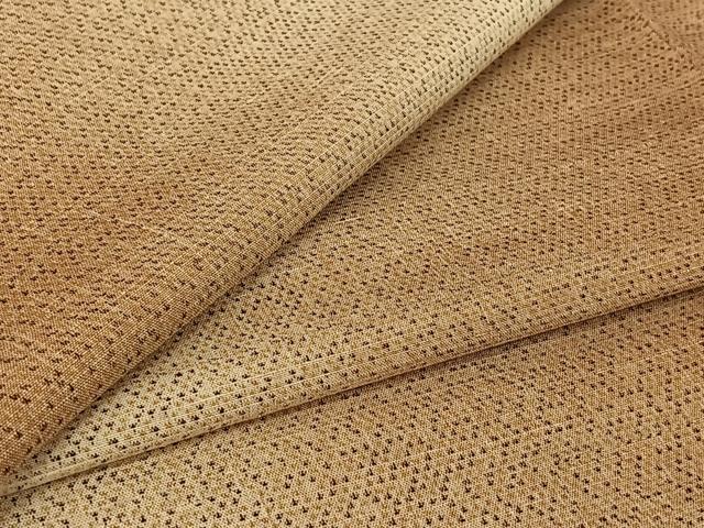 平和屋着物▽上質な紬 単衣 霞文 正絹 逸品 AABE1583jh