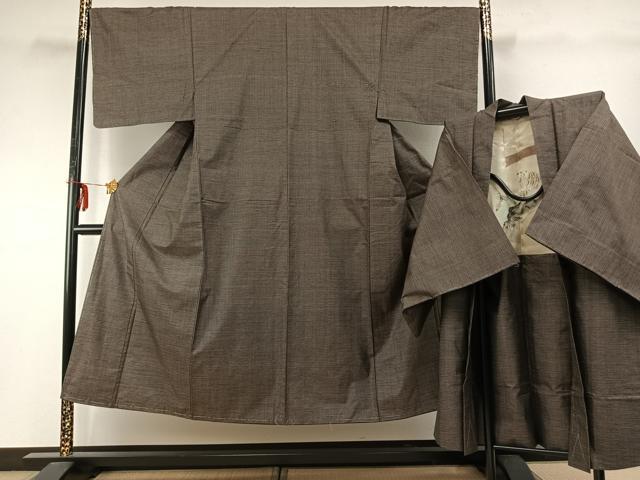 平和屋着物●男性 本場大島紬 アンサンブル 100亀甲 総詰め 正絹 逸品 AABE1620fy