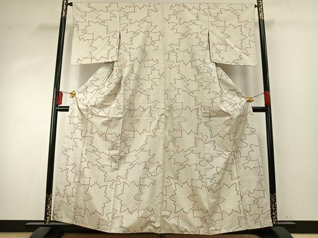 平和屋着物●本場大島紬 カタス7マルキ 総絣 舞花文 正絹 逸品 AABE1734fy