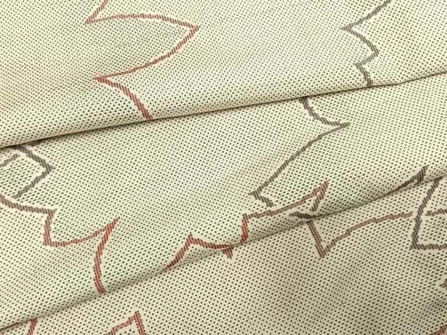 平和屋着物●本場大島紬 カタス7マルキ 総絣 舞花文 正絹 逸品 AABE1734fy