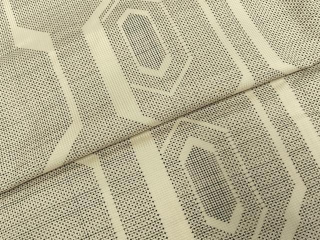 平和屋着物●本場大島紬 一元絣 亀甲文 正絹 逸品 AABE1801fy