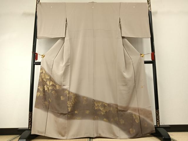 平和屋着物●高木伍 色留袖 蔦の葉文 暈し染め 正絹 逸品 AABE1820fy