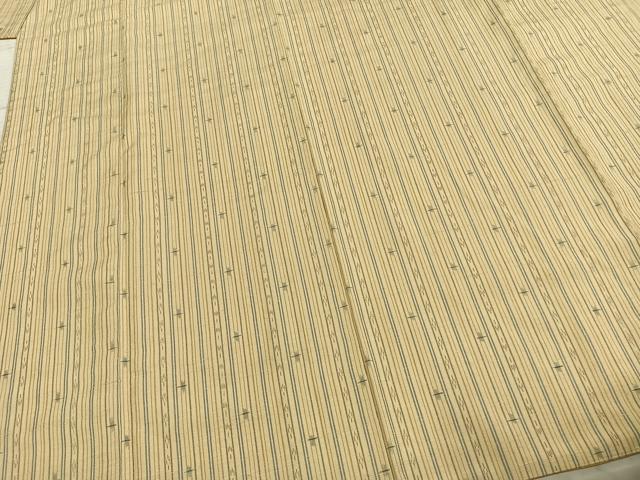 平和屋着物●上質な紬 縞 正絹 逸品 AABE1829fy