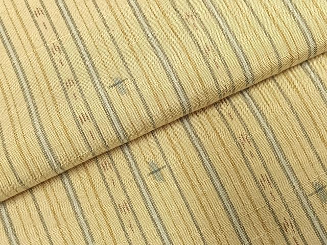 平和屋着物●上質な紬 縞 正絹 逸品 AABE1829fy