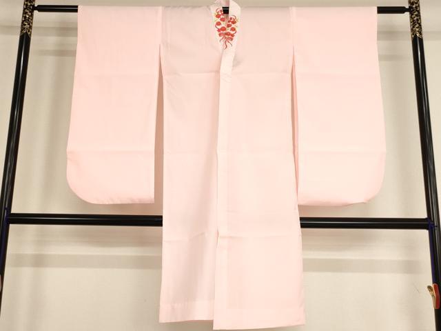 平和屋着物∵女の子 子供 長襦袢 無双仕立て 鹿の子文 半衿刺繍 AABE2091ja