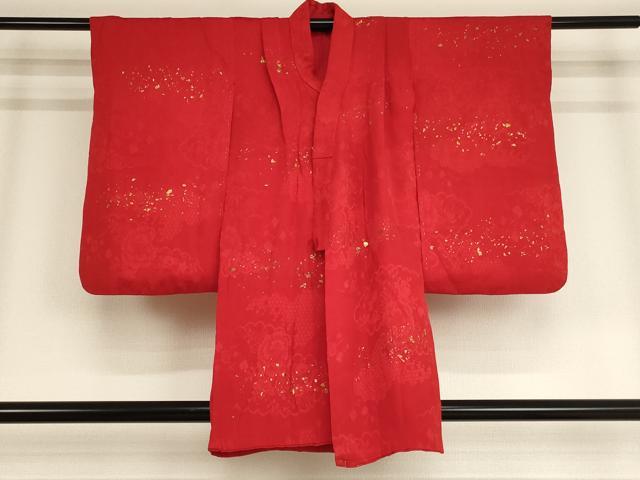 平和屋着物∵子供 女の子 箔散らし文様 金彩 逸品 AABE2142ja